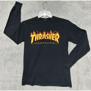 Thrasher Magazine Long Sleeve Shirt‎ Sz Small Cut Tag Skater 90s SK8 Nostalgic